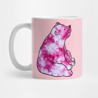 Pink Tie Dye Bear Mug